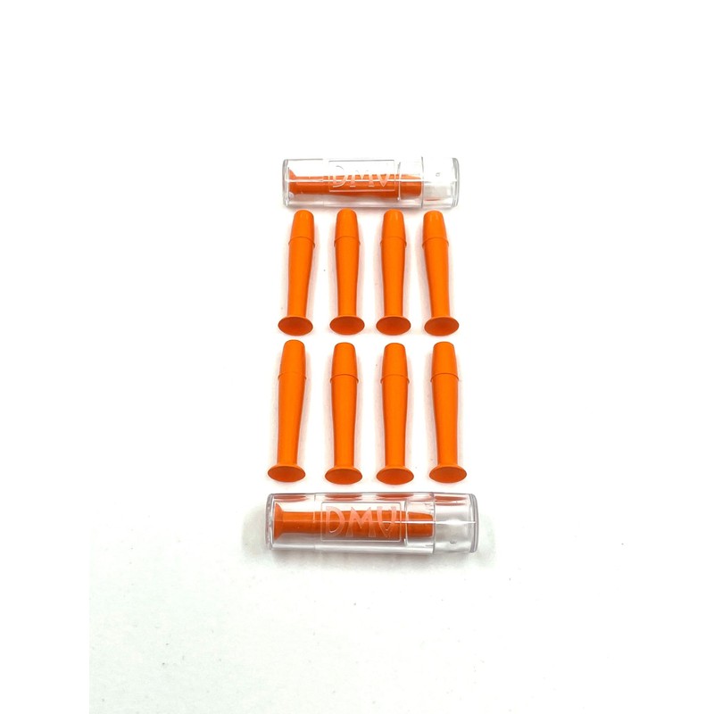 DMV Ultra Hard Contact Lens Remover (Orange, 10 Pack)