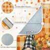 Sanwarm Fall Orange Pumpkin Gnome Absorbent Dish Drying Mat,Autumn Buffalo