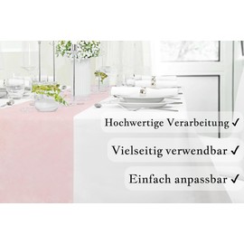 MODERNO Non-Woven Table Runner, Blush Rose, Table Runner, Modern Table Runner, Outdoor, Table Decoration, Party Decoration for Birthday, Wedding, Festive Decoration, 30 cm x 25 m