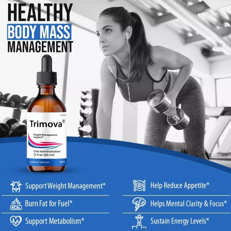 Trimova Drops, All Natural Formula, Overall Wellness & Energy (1