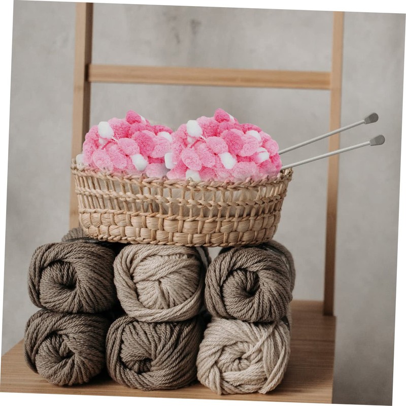 LALAFINA 1 Roll Portable Knitting Yarns Knitting Beginners Hand Brown