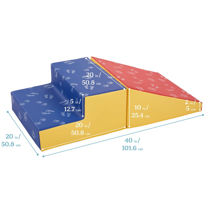 ECR4Kids Softzone Little Me Climb and Slide, Toddler Playset, Assorted,