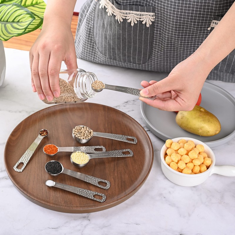 Hotsyang Measuring Cups and Spoons Set 16, 18/8 Stainless Steel