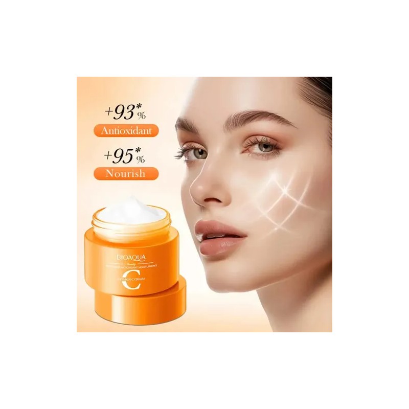 1 Pza Crema Vitamina C Bioaqua Antioxidante Whitening Momento De