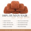 DAIXI Afro Kinkys Bulk Human Hair, 50 Gram Fluffy Soft