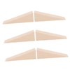 DOITOOL 6pcs Non Slip Wooden Door Stopper Wedge Chevron Design