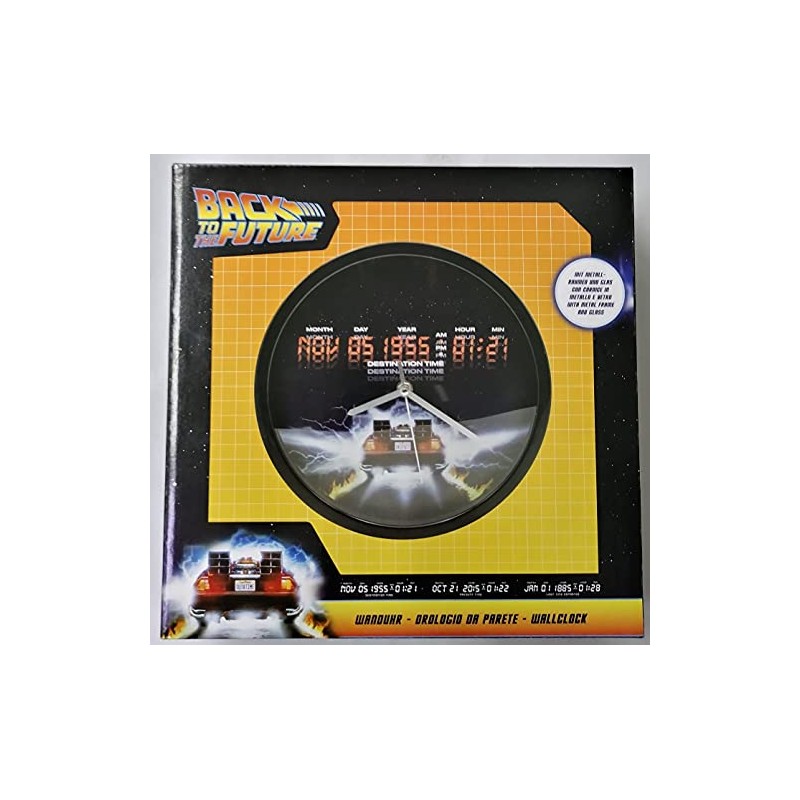 Joy Toy BTTF Wall Clock in Metal 24 cm -