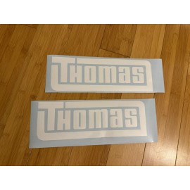 THOMAS Skid Steer 12” Vinyl Decals (Set Of 2) - Skid Steer Loader Stickers Equip