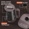 ICOOKPOT Titanium Hot Tea Maker Glass Electric Kettle with Infuser