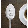 Accio Coffee Cuchara grabada | Regalo para amantes del té