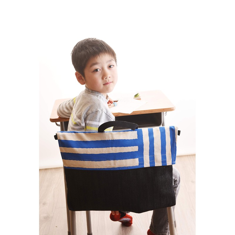 Chori Learning Canvas and Denim Disaster Prevention Hood Cover, Blue