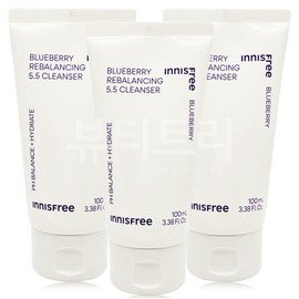 Innisfree Blueberry Rebalancing 5.5 Cleanser 100ml x 3 / 이니스프리 블루베리 리밸런싱 5.5 클렌저 100ml X 3개