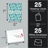 Work Anniversary Cards Bulk Greeting Set (25 Card Variety Pack