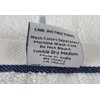 (Case of 12) Pacific Bay Pool Towel White w/Multi-Blue Pencil