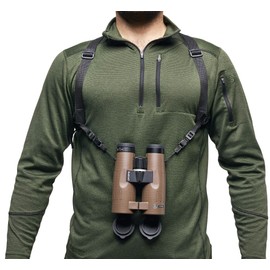 Bushnell - Universal Binocular Harness With Quick Release Buckles - Mesh Vents - Bird Watching - Travelling - Wildlife - Outdoor - Animals - Hiking - BASFHARN