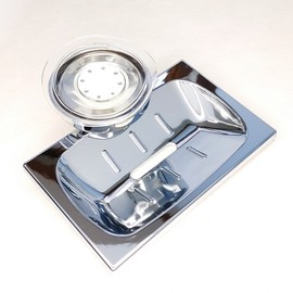 Square non-perforated one-touch soap stand premium drain stand washbasin bathroom soap stand 2ea