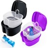 Keedolla- Pack de 2 estuches de viaje para prótesis dentales