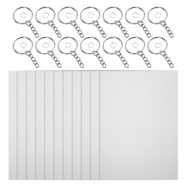 DOITOOL 1 Set Heat Shrink Plastic Sheets Creative DIY Craft Kit with Keychains Heat Shrink Film for Art Projects Durable and Easy to Use for Unique Accessories