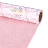 LaRibbons Reversible Bow Wrapping Paper Mini Roll, Pink Bow and