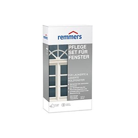 Remmers Pflegeset für Fenster, Holzfenster Pflege für innen und außen, verlängert Lebensdauer, schützt vor Witterung, frischt Farbeffekt und Glanz auf