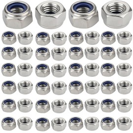 Pack of 100 M5 Nuts, Self-Locking Nuts, M5 Nuts Stainless Steel, Nut M5, Nut M5, Nut M5, Nut M5 Stainless Steel, Lock Nuts