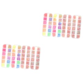 Healeved Nail Art Sequins Fluorescent Glitter Decor for Kawaii Manicure for Parties and Festivals Includes Butterfly Star and Mixed Shapes Paillettes