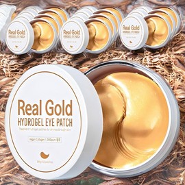 Pretty Eye Mask Eye Patch Effect Real Gold Hydrogel Eye Patches 12 Pieces 60 Pieces / 프레티 아이 마스크 아이 패치 효과 리얼 골드 하이드로겔 아이패치 12개 60개입
