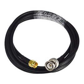Boobrie 2M BNC Male to SMA Male Cable RG58 BNC to SMA Straight Crimp Coax Pigtail Jumper RF Coaxial Cable 4G Antenna 50ohms Cable CB Radio for SMA Antenna Ham Radio Ham Handheld Icom Roof Antenna
