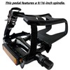 COZYROOMY Ultra-Lightweight Bike Pedals with Toe Clips & Straps |