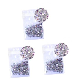 Baluue 4320pcs Ab Crystal Round Nail Art Rhinestones for Decorations Flat Back Gems for Nails Crafts Cell Phone Cases and Jewelry Making