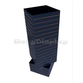 Roxy Display Slatwall Unit Black Color Showcase Display Store Fixture #SC-SW2020BK