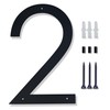 15 Inch Large house Numbers for Outside Modern,Metal Black Large