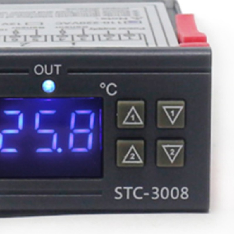 Digital Display Temperature Controller Microcomputer Intelligent Dual Control Electronic Adjustable