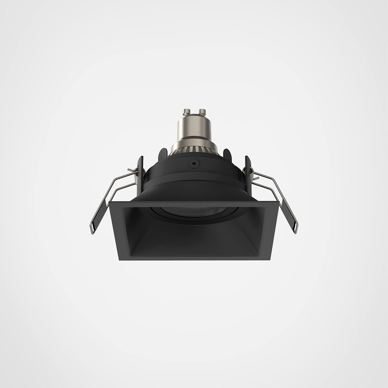 Astro Minima Slimline Square Adjustable Fire-Rated Indoor Downlight (Matt Black),