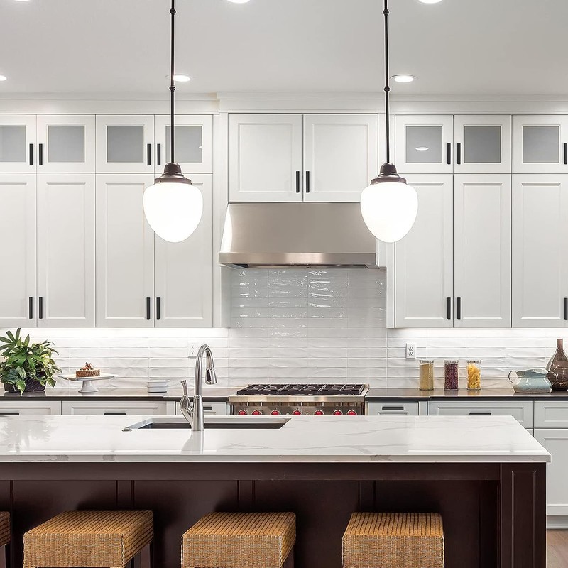 goldenwarm 5 Pack Adjustable Black Cabinet Handle,Matt Black Drawer Pulls