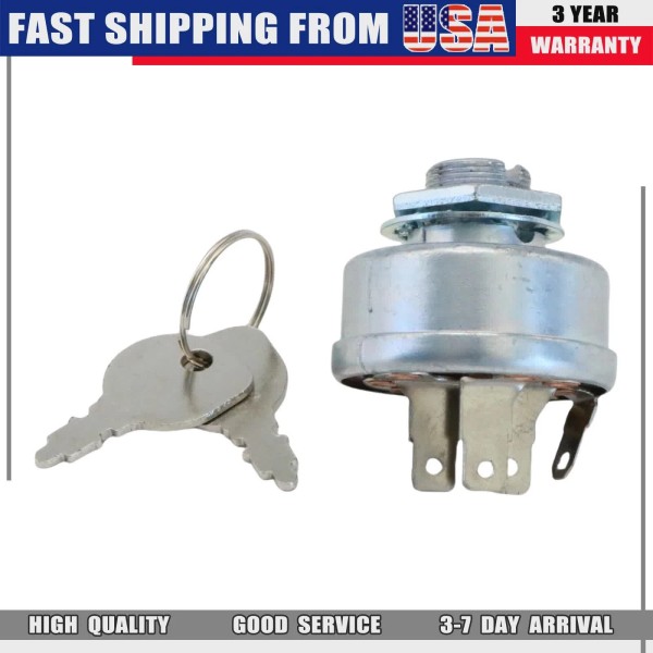 Unbranded Ignition Key Switch Fit for John Deere M653 M655