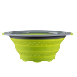 PREPWORKS Kitchen Tool Collapsible Colander, 3 Quart, Green