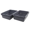 Bblina 13 Liter Commercial Bus Tubs, Plastic Shallow Plastic Tub