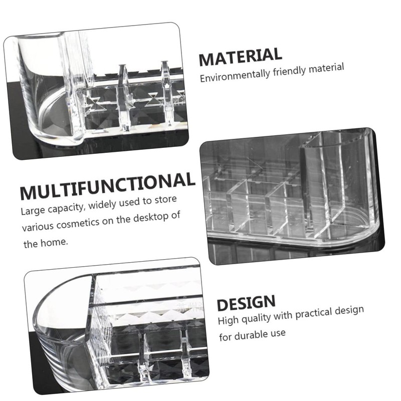 Zerodeko 1pc Makeup Brush Organizer Cosmetic Organizer Sundries Storage Box