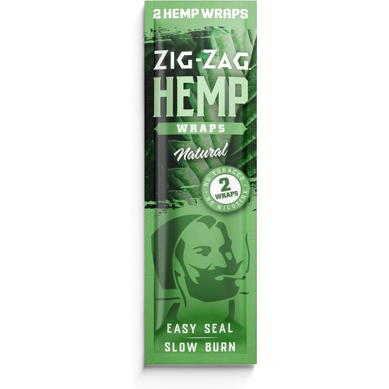 ZIG-ZAG Natural Hemp Non GMO – 2 Per Pack –