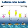 CWSDXM Pompano Rigs for Surf Fishing Saltwater Floats Catfishing Pompano