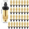 NSIoutlet 30pcs Adjustable Brass Misting Nozzles Spray Sprinkler Set for