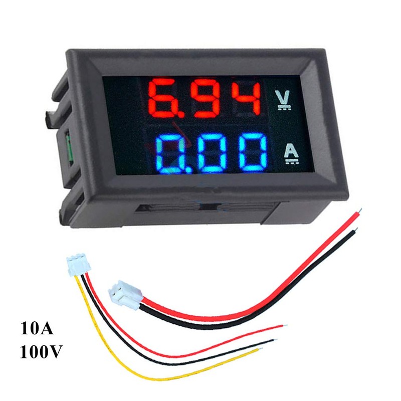 HiLetgo 2pcs 0.28" Digital Voltmeter Ammeter DC 100V 10A Amp