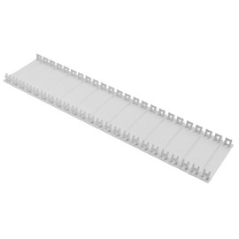 WITTKOWARE Cover Strips for Electrical Distribution, 12TE Cover for Distributor Row, Can Be Cut to Size, 220 x 52 mm, Light Grey, Pack of 10