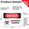 Anhydrous Ammonia OSHA Danger Vinyl Decal Label 7 Inch x
