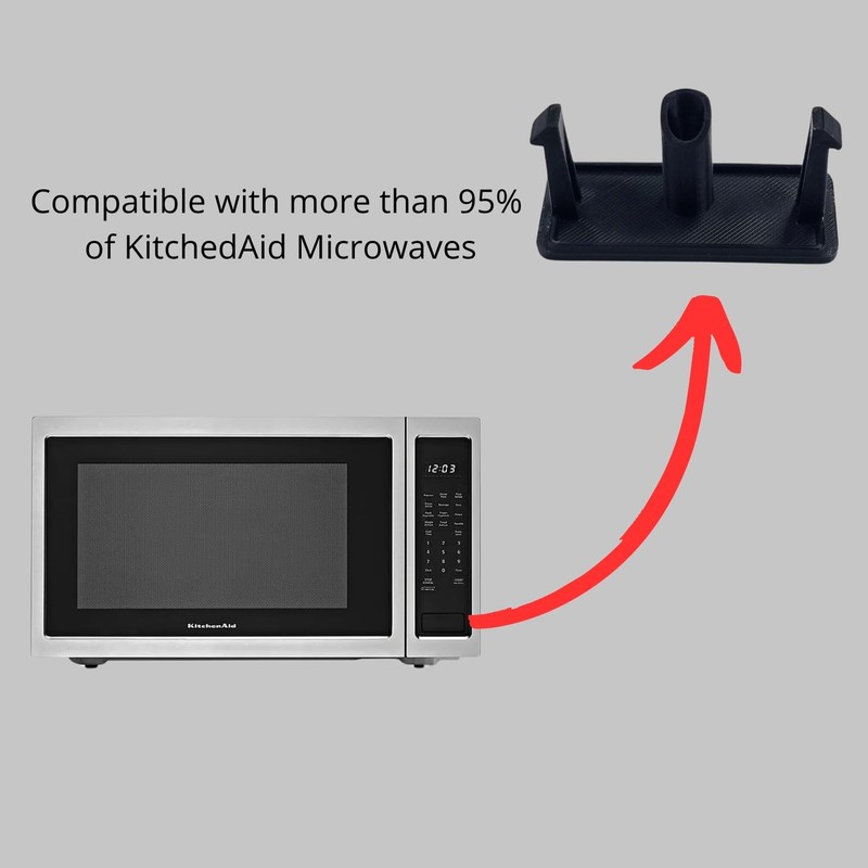 EMALPE Microwave Button Replacement for KitchenAid/Whirlpool Models, Rectangular Door Eject