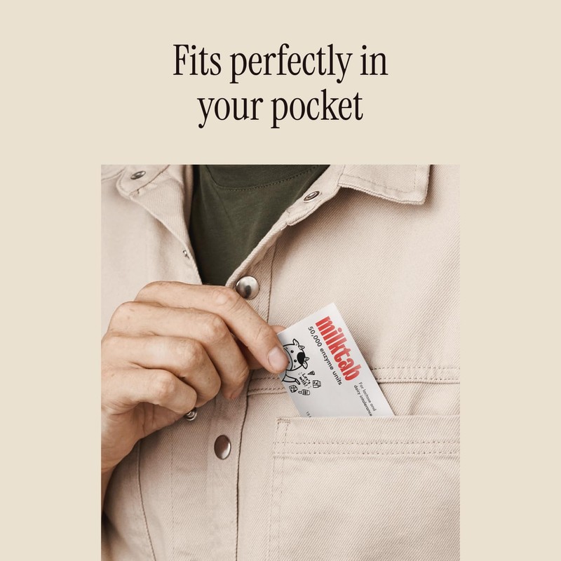 milktab - Superpowered Lactase Pills - Fast-Act Lactase Tablets for