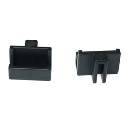 RLECS 10PCS Black Hanging File Rail Clips for Wood Drawers - Specialty Storage File Cabinet Rails, Plastic Drawer Sides