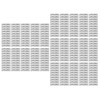 150PCS Eyebrow Stencil Ruler Clear Scale Transparent Eyebrow Shape Positioning