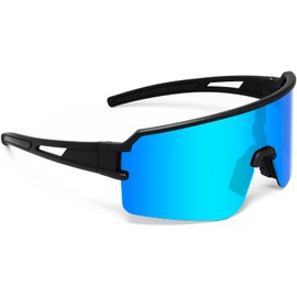 SPOSUNE Polarized Cycling Glasses for Men Women, UV400 Protection Sports Sunglasses for Baseball Running Fishing Riding